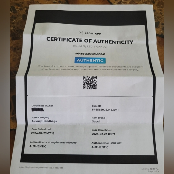 Gucci Blue and Black Vintage GG Wallet COA - Picture 10 of 10